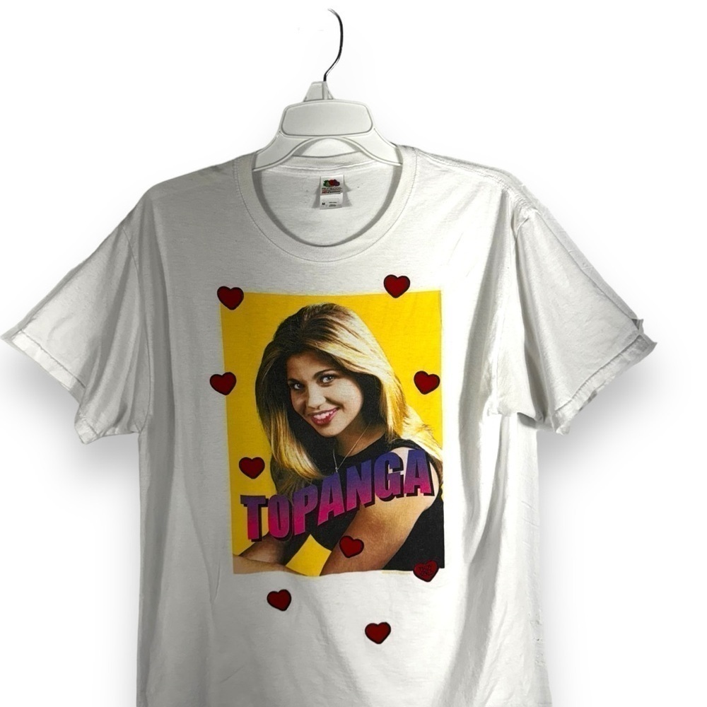 Vintage Boy Meets World Topanga Hearts Graphic Tee, White, Size Medium - Picture 2 of 13